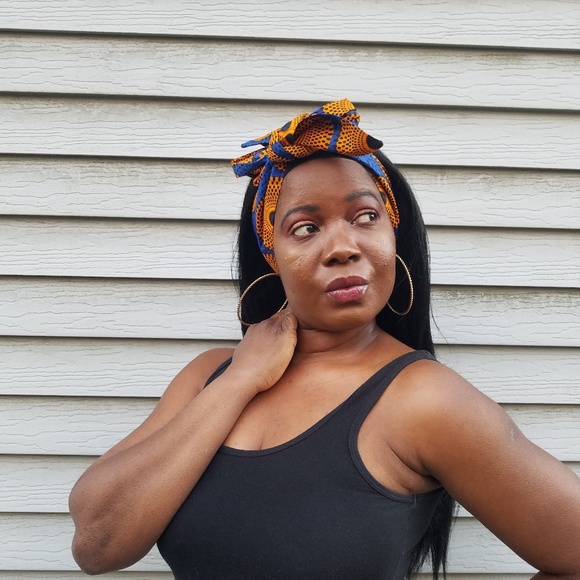 African print Headband/Headtie - Picture 3 of 8